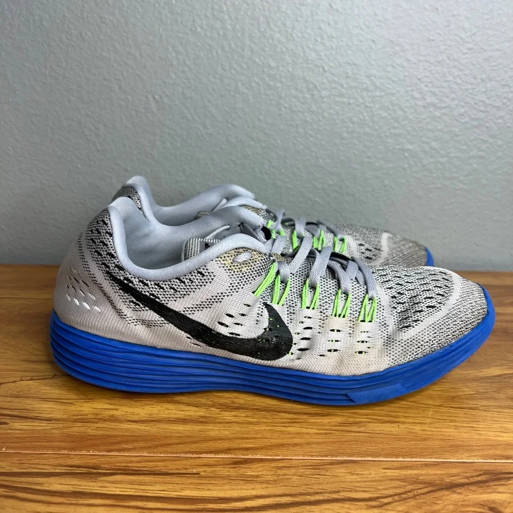 Nike LunarTempo Running Shoes Mens Size 10.5 Gray Blue Low Top